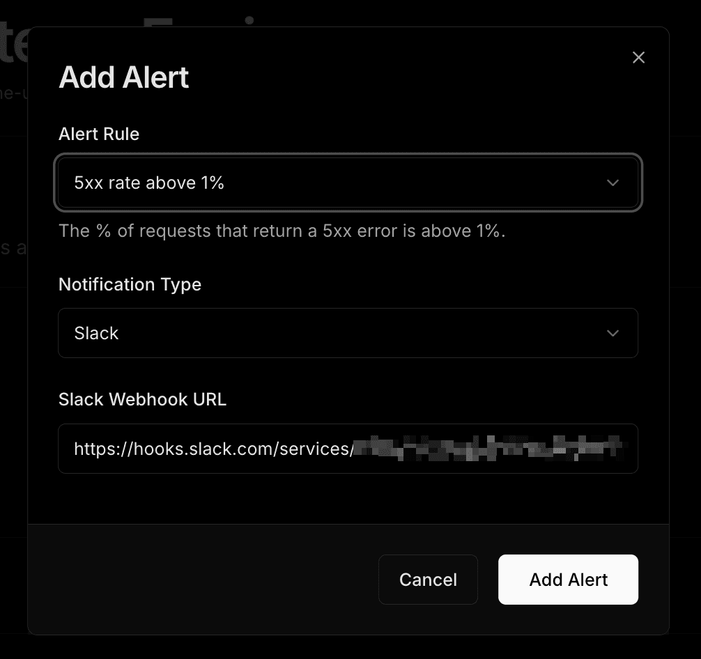 Add alert